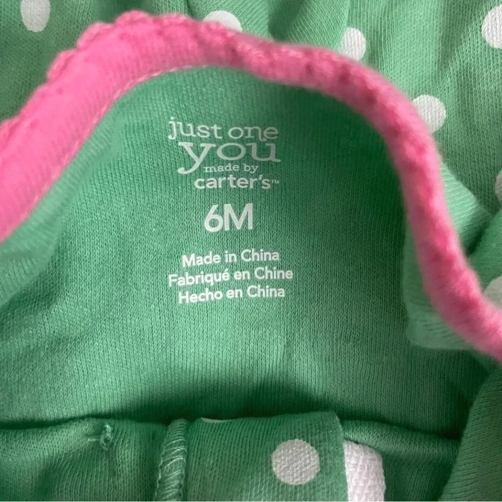 Set of 2 Adorable Carter's & Old Navy Baby Pajama Bundle - 6M & 3-6M